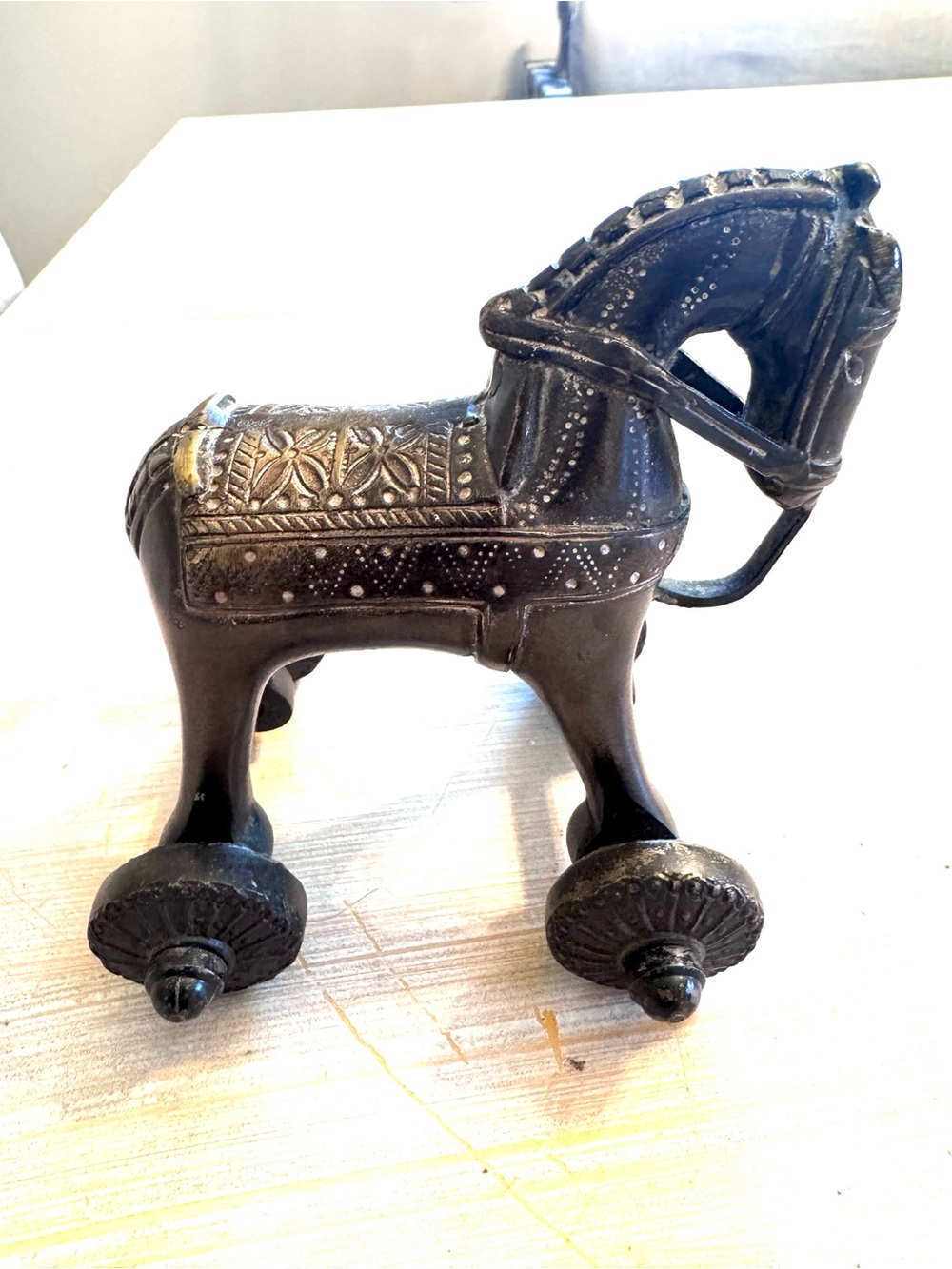 Vintage Brass Toy Horse
